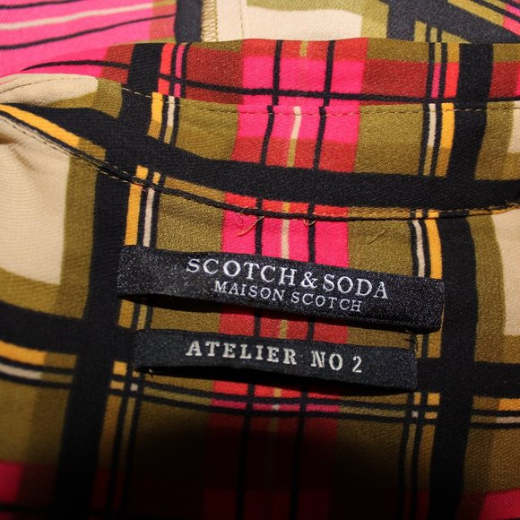 Scotch and Soda Plaid Button Down Blouse - Picture 6 of 7